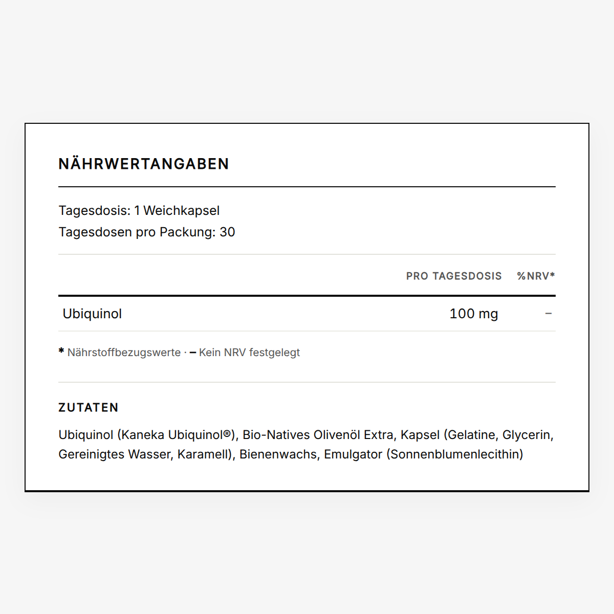 Ubiquinol (CoQ10)