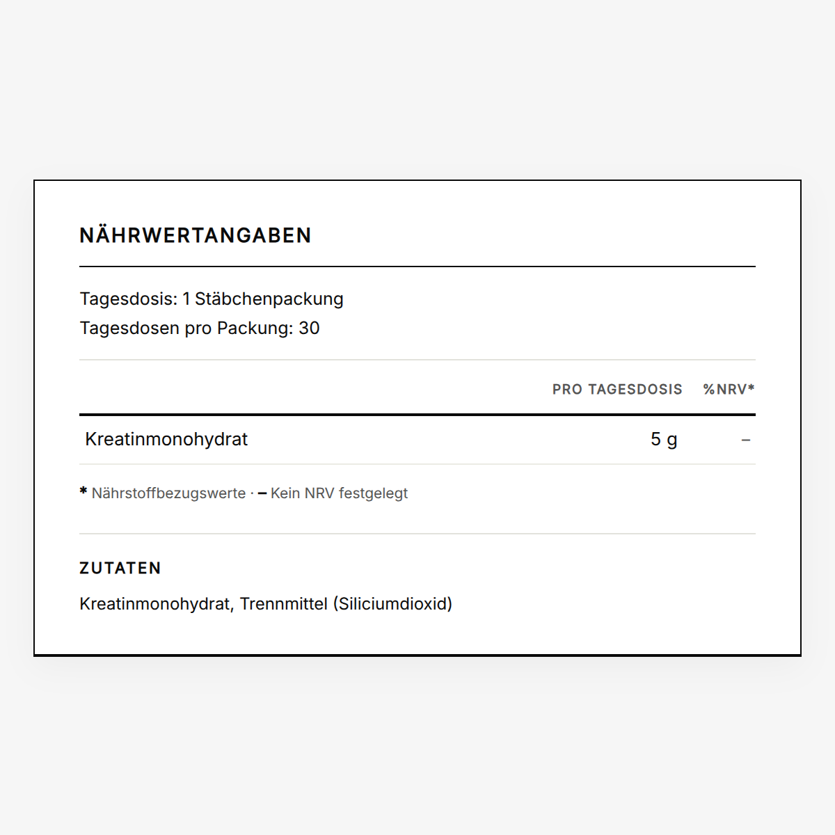 Creatine - Travel Packs - NSF